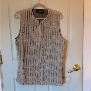 Lafayette 148 Suede sleeveless “vest”